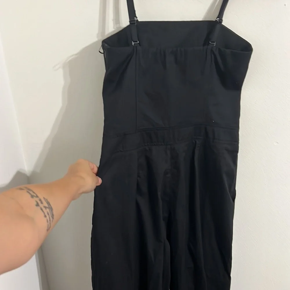 Zara strapless cargo jumpsuit black size small blogger favorite - Picture 11 of 16